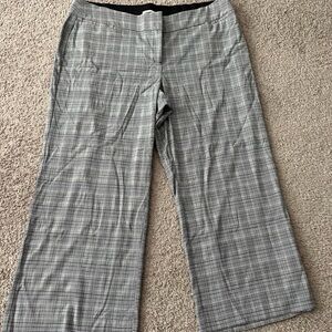 Lane Bryant Gray Plaid Dress Pants